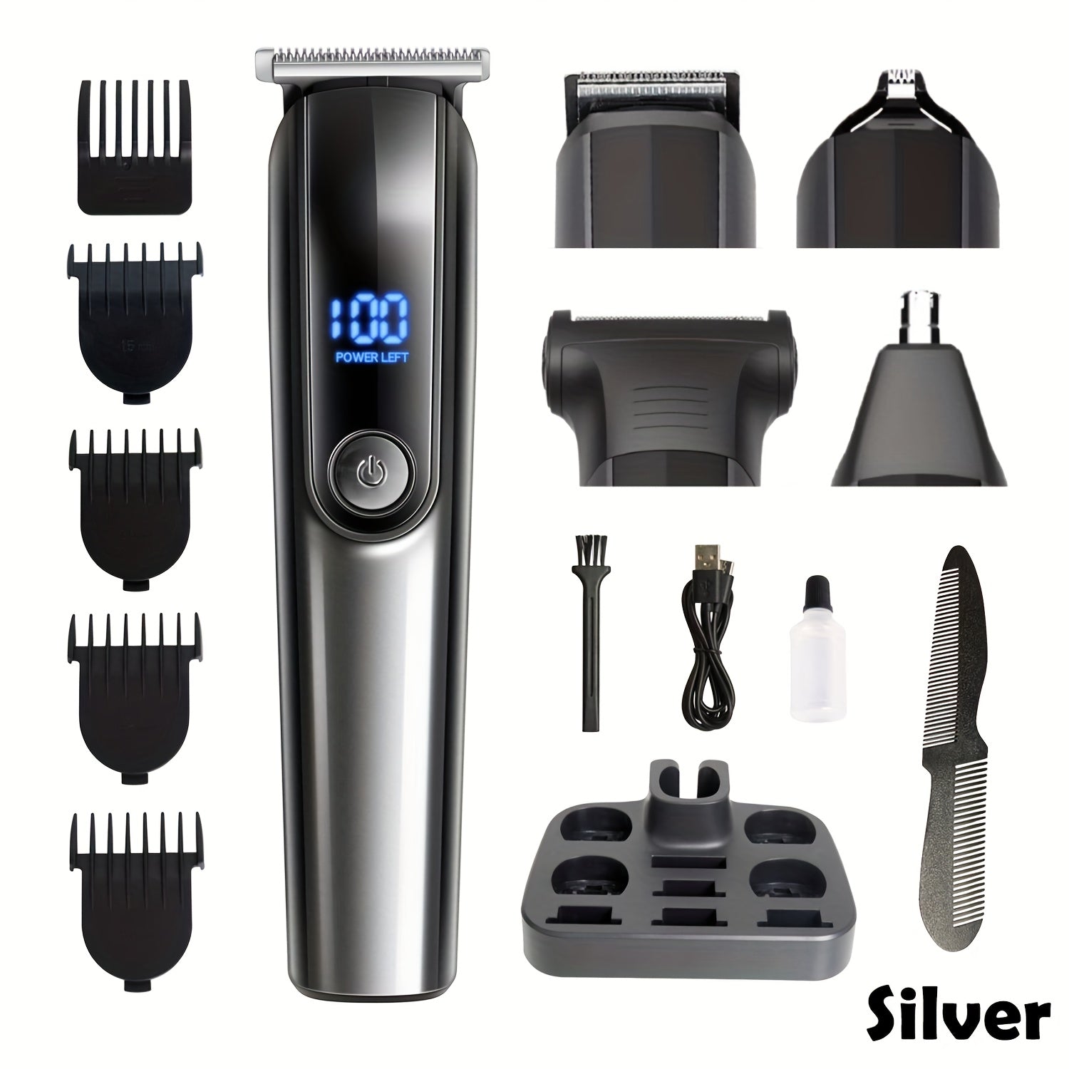 Профессиональный набор для ухода «пять в одном» с цифровым дисплеем для ухода за всей телом