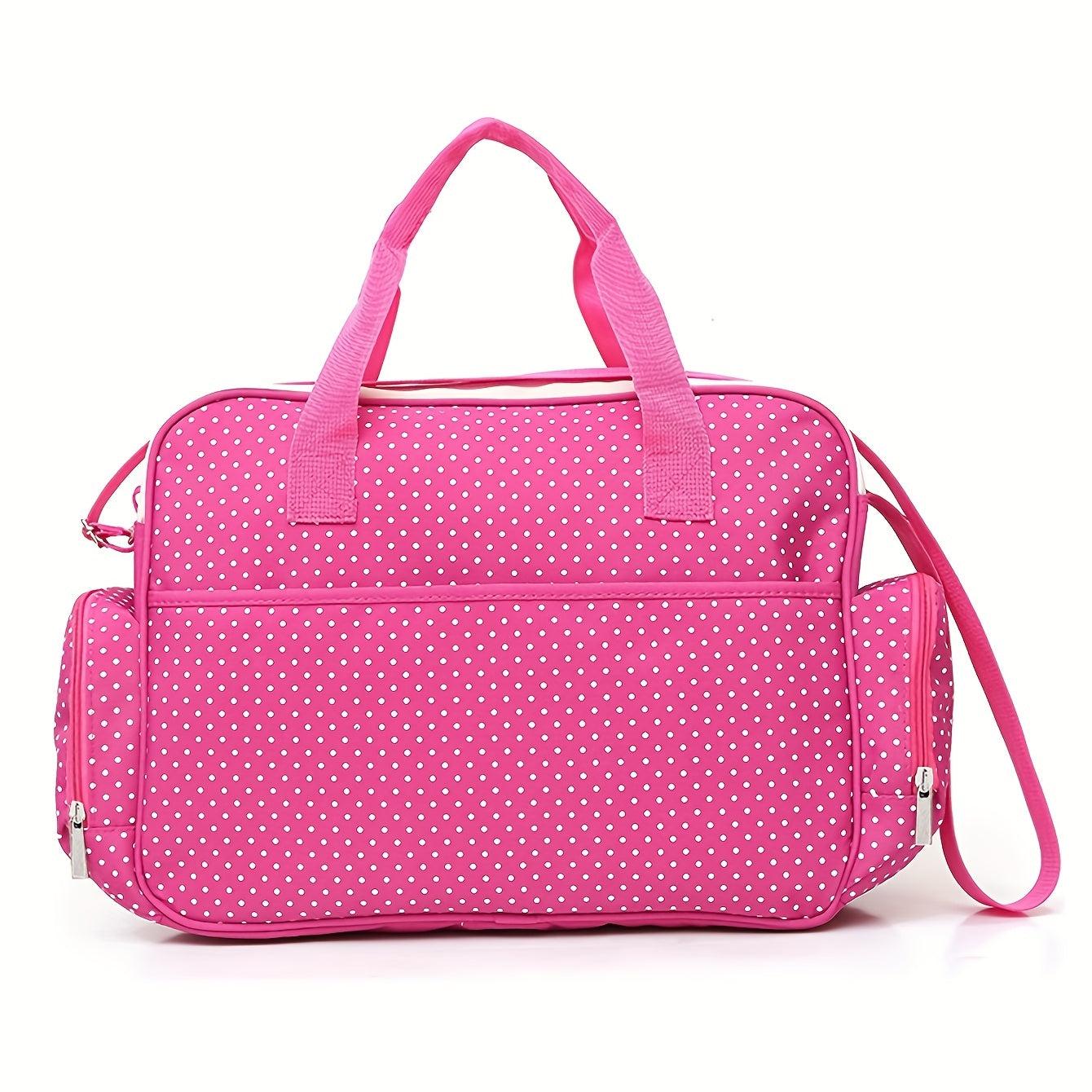 Polka Dot Diaper Bag for Moms Spacious Tote Shoulder Bag for Baby Care