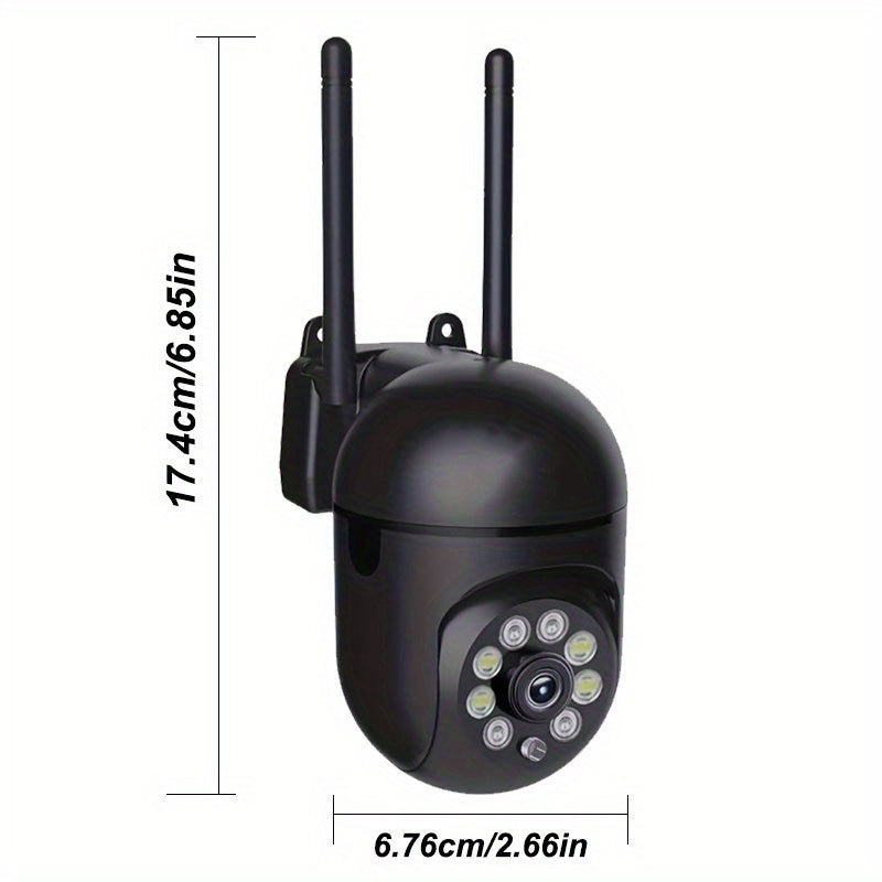 3MP Wireless Security Camera WiFi Motion Detection Two-Way Audio Night Vision PTZ USB Powered