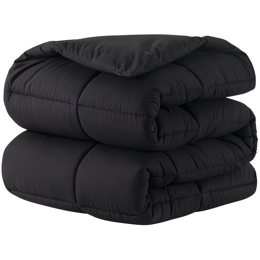 Пуховое одеяло с простеганым полиэстером на все сезоны с угловыми вкладками