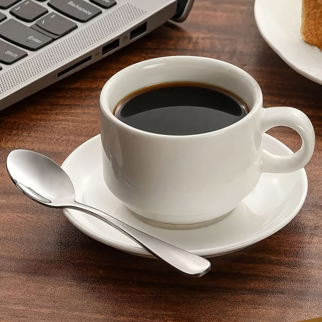 Set of 8 Stainless Steel Mini Coffee Spoons for Tea Desserts and Dining