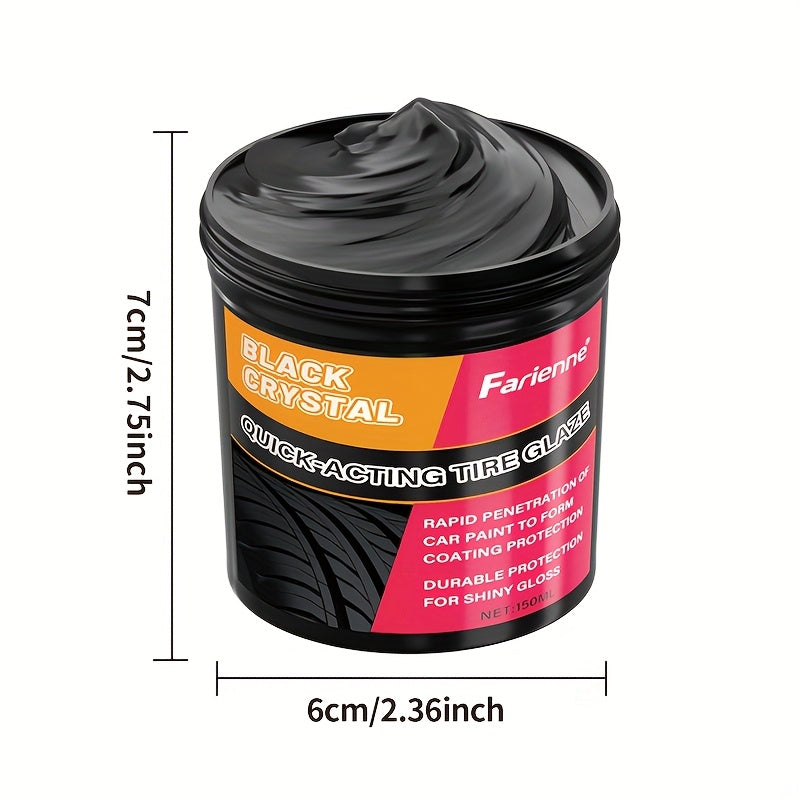 Universal Car Interior Repair Kit Plastic Cream Tire Gloss Protector 5.29oz