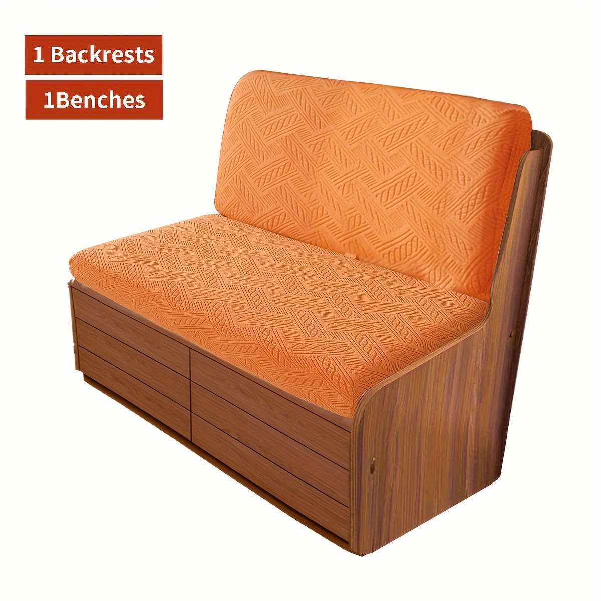 2-Piece Boho Style RV Sofa Cover Set Dust and Pet Scratch Protection Machine Washable