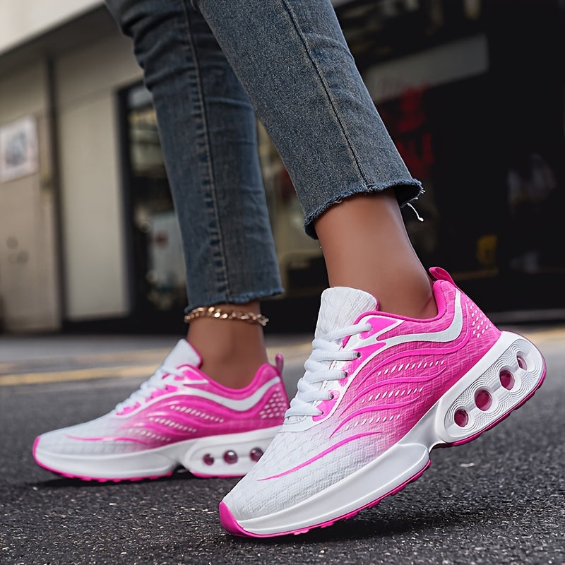 Women’s Air Cushion Sneakers Low-Top Running Shoes Breathable Casual