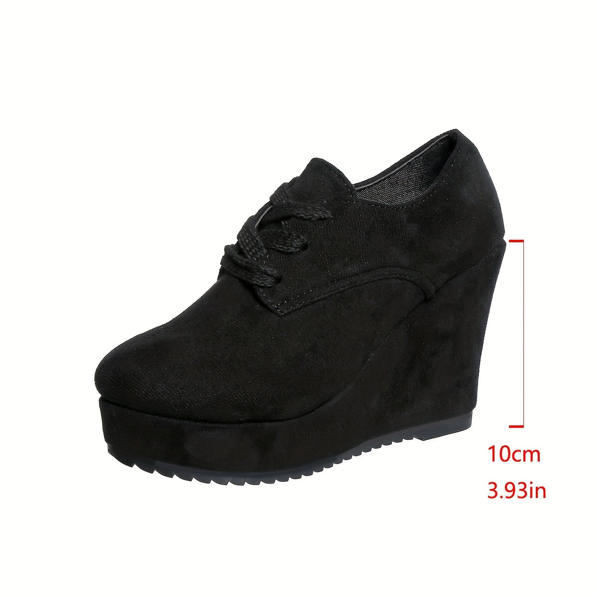 Women's Solid Color Casual Chunky Platform Shoes 10cm Heel Lightweight Boots