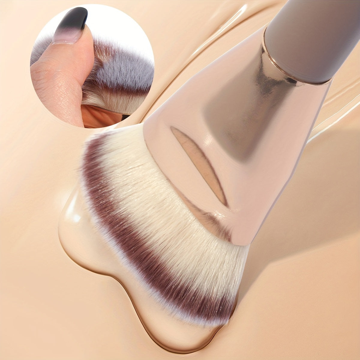 Suyuqlik, kukun, BB krema uchun tekis yuzli asos choʻpqi, naylon qichqiriqlar