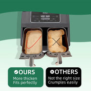 Disposable Air Fryer Liners 100 Pack Waterproof Oilproof Baking Accessories