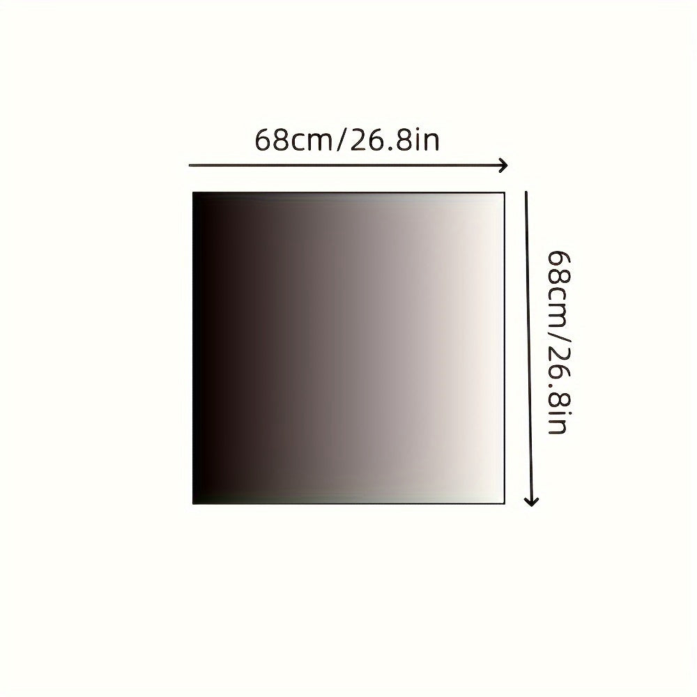 Women’s Green Print Square Scarf Made of Simulated Silk 69.85cm Breathable Neck Wrap