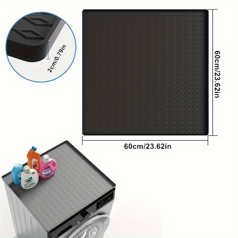 Yuqori sifatli silikon mato kir yuvish mashinalari va quruq mashinalar uchun - changdan himoya qiladi, tez quriydi, sirpanishni oldini oladi va suv o'tkazmaydigan, kir yuvish xonasi, oshxona va uyda foydalanish uchun.