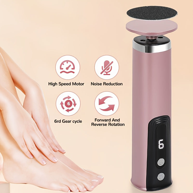 Rechargeable USB Foot Grinder with Adjustable Speeds Reversible Motion Pedicure Sanding Tool