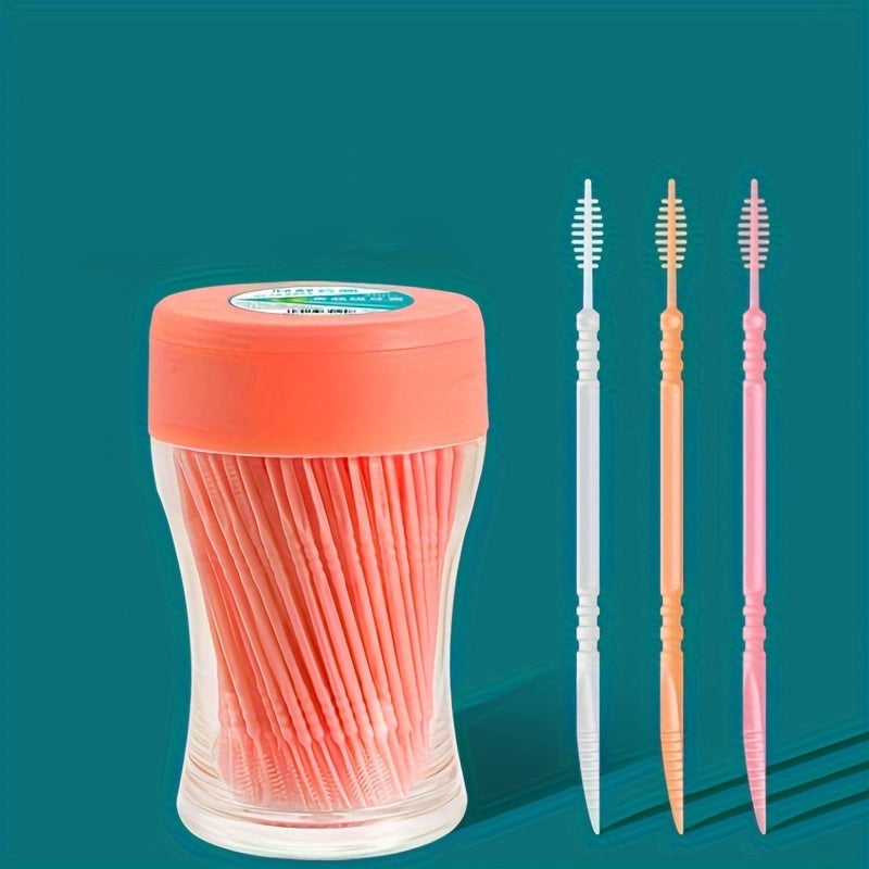 200PCS Double Head Disposable Interdental Dental Floss Picks Deep Cleaning Portable Hygienic Flossers