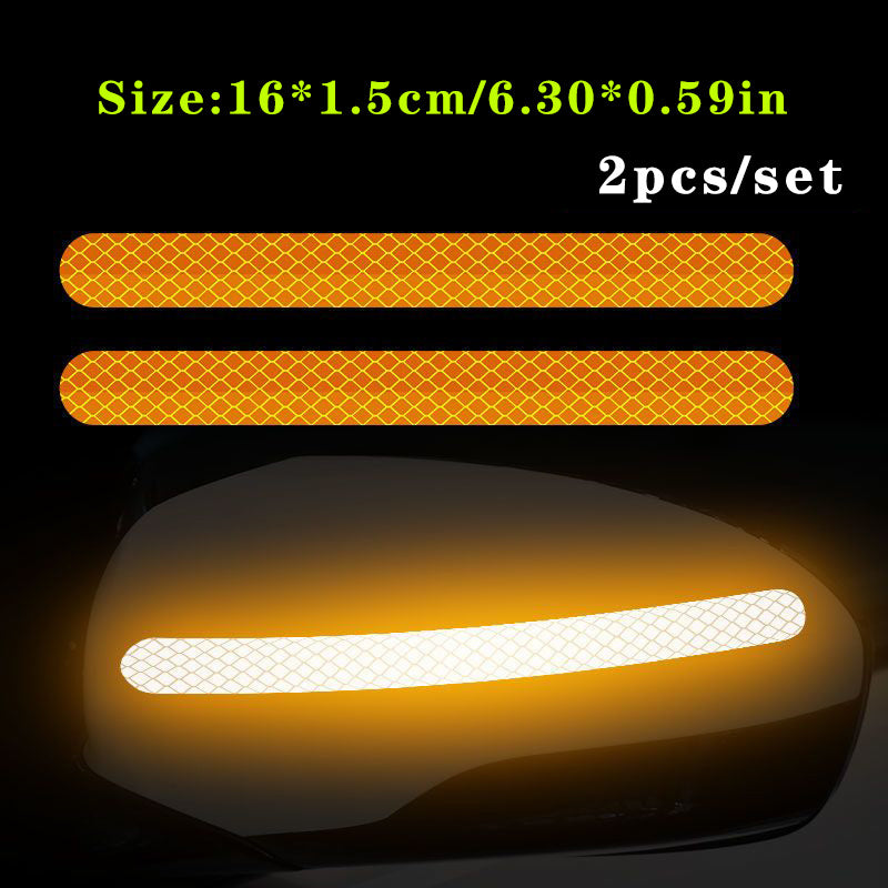 Motorcycle Anti-Collision Tape Set Waterproof Rearview Mirror Stickers