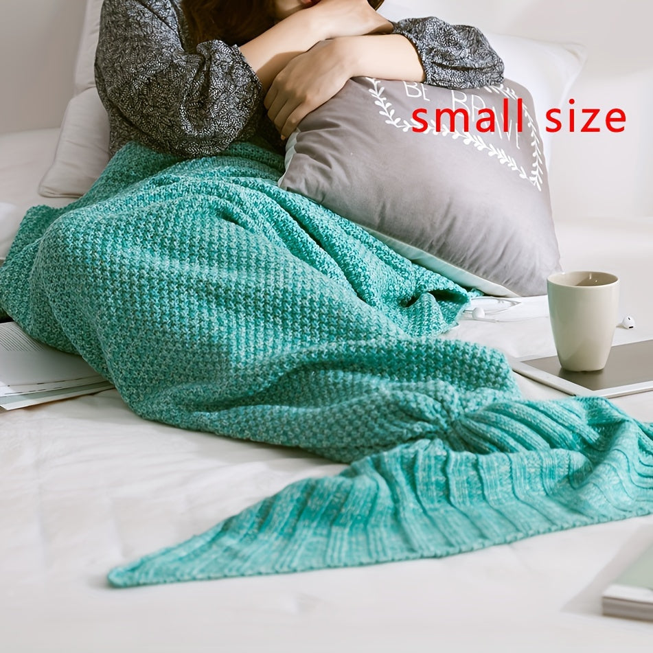 Mermaid Tail Blanket Crochet Cozy Lounge Sleep Gift for Women