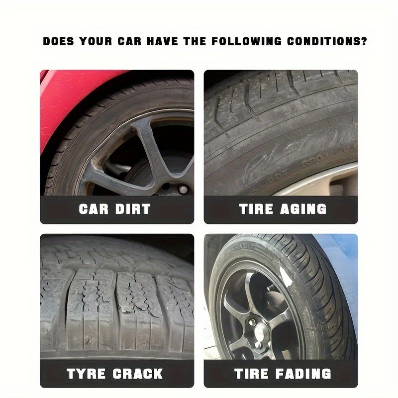 Cera de brillo de neumáticos premium para coches, motocicletas y bicicletas
