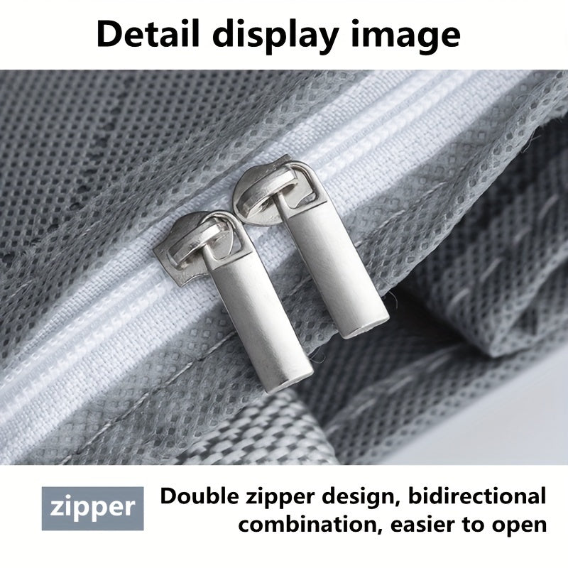 3 qavatli suv o'tkazmaydigan saqlash sumkasi kiyimlar, yostiq va to'shakka mo'ljallangan, changga chidamli tashkilotchi