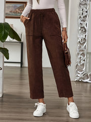 Women's Plus Size Warm Extended Pants Autumn Winter Thigh-High