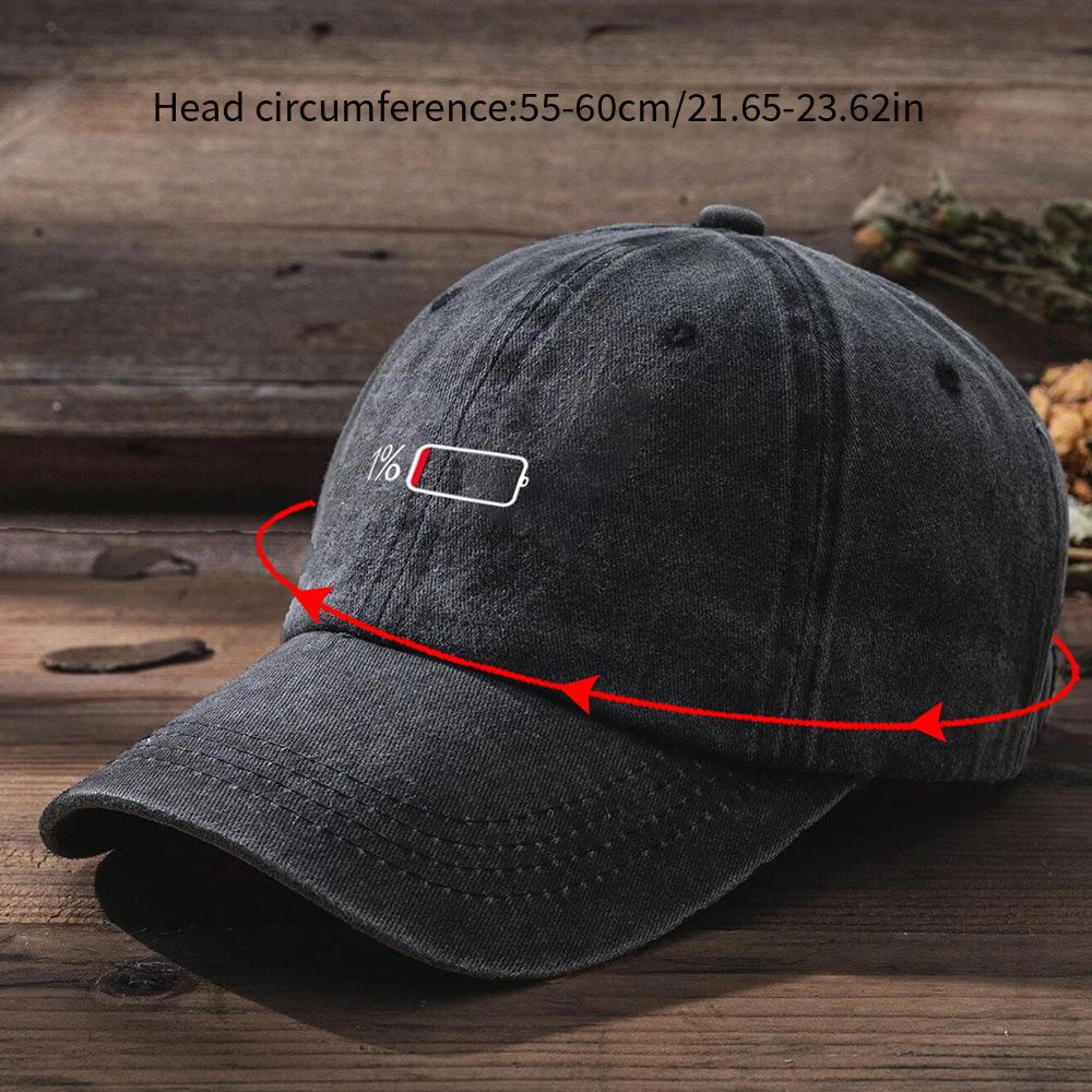 Printed Baseball Cap for Men Adjustable Sun Hat Casual Sports Cap