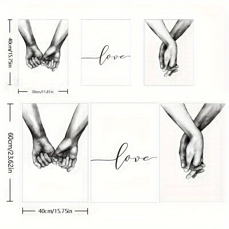 Black and White Canvas Wall Art Set of 3 for Home Decor No Frame Included