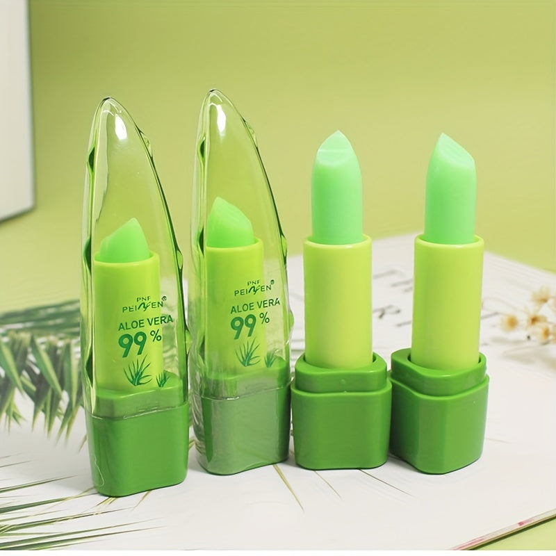 Unisex Aloe Vera Color-Changing Lip Tint Waterproof Moisturizing Lipstick