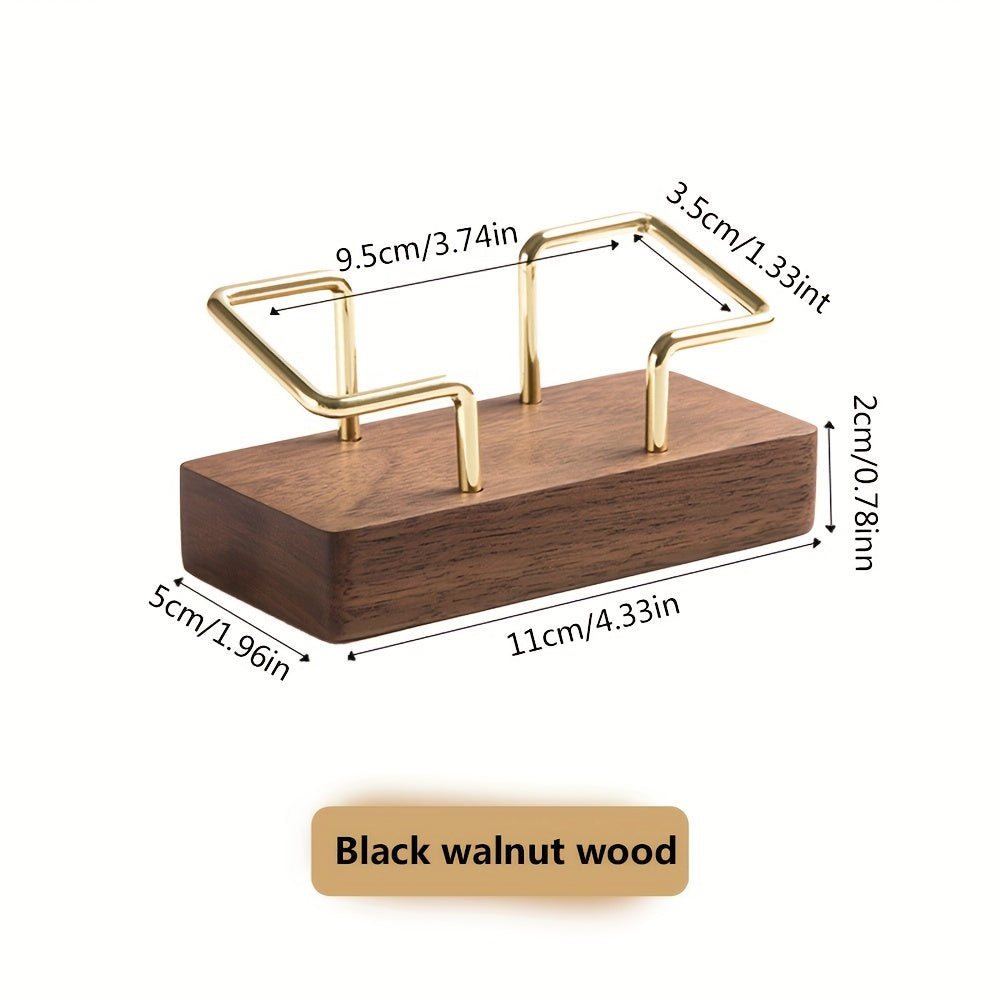 Ofis uchun yoki sovg‘a sifatida qora yong‘oq va o‘rmon o‘rmoni kartochka tutgichi