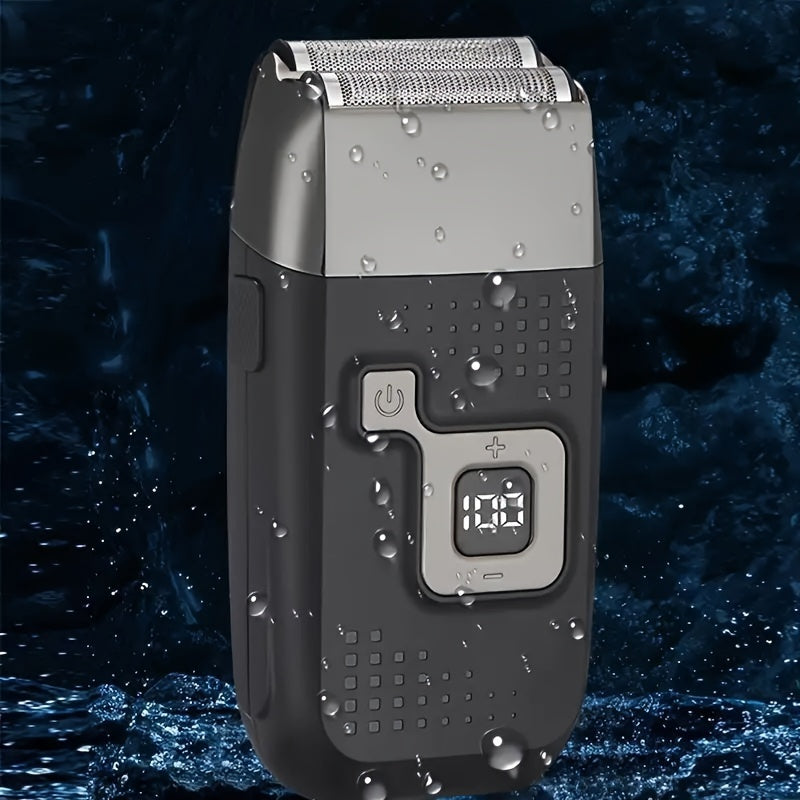 Электрический перезаряжаемый фольговый триммер и машинка для стрижки волос - регулируемая скорость, двойная сетка, идеально подходит для бритья и стрижки. Идеальный пасхальный подарок. Современный инструмент для стрижки с регулируемыми