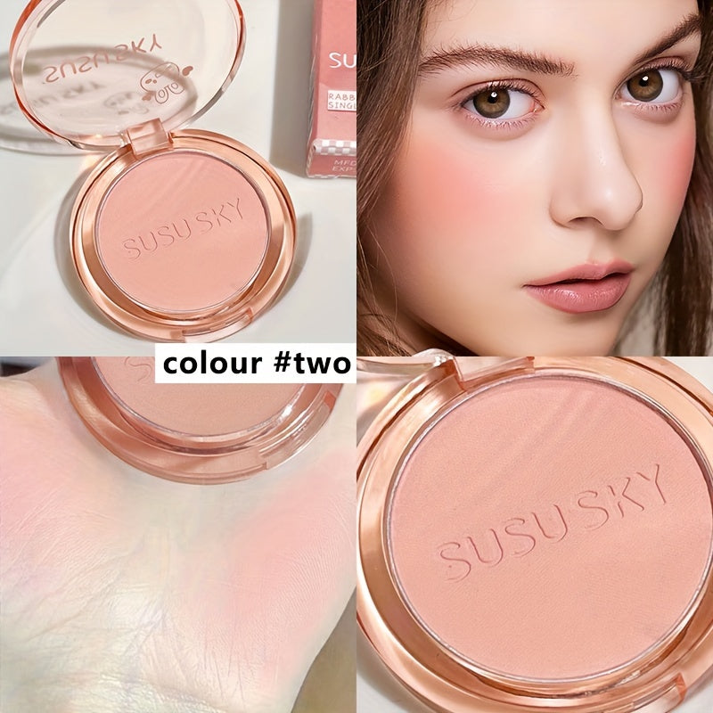 Unisex Blush Disk Set Monochrome Highlight Contour Brightening Makeup