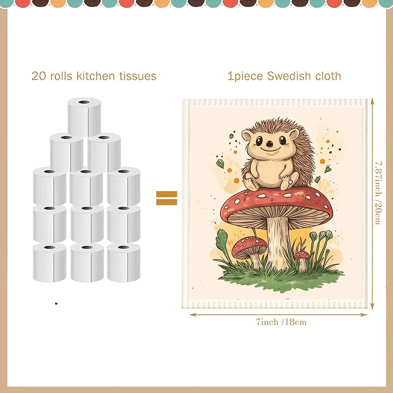 6 paños suecos reutilizables, absorbentes y de secado rápido