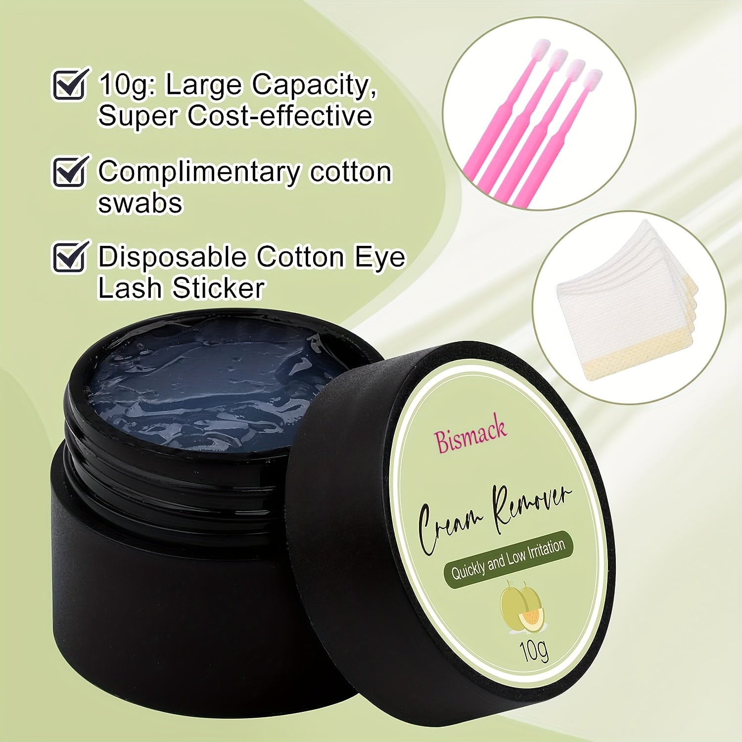 Eyelash Extension Remover Cream 10g Gentle Lash Glue Dissolver for Sensitive Skin