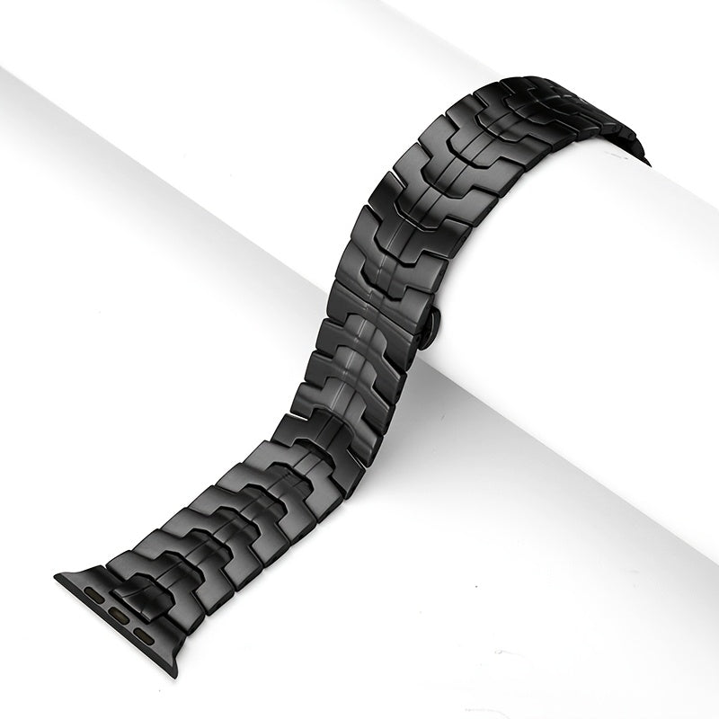 Apple Watch uchun zanglamas po'latdan yasalgan to'r bant, Series 1-10 va SE bilan mos keladi, joylashtiriladigan qistirma, batareya talab qilinmaydi.