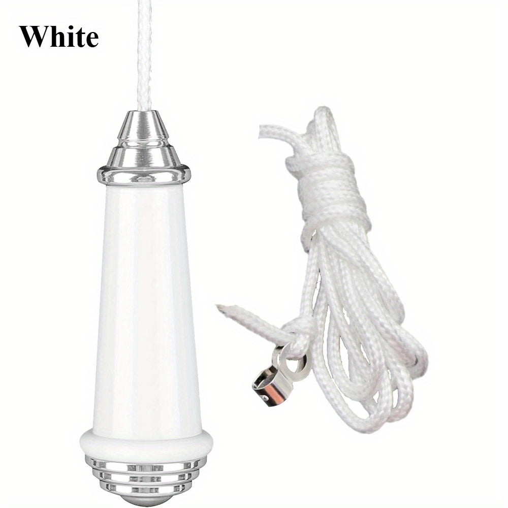 Stainless Steel Chrome Finish Toilet Ceiling Light Fan Switch with 100cm Nylon Pull String