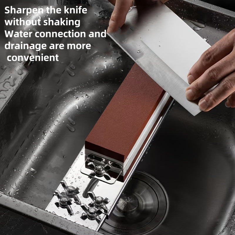 Moslashuvchan zanglamaydigan po'latdan yasalgan oshxona pichog'ini qattiqlash uchun rack, 2 ta, sinkga o'rnatiladi, sirpanmaydigan