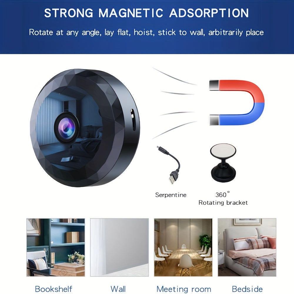 Wireless 2.4Ghz HD Nanny Camera with Night Vision Motion Detection App Control