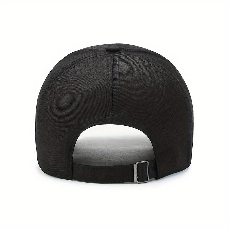 Adjustable Cotton Baseball Cap with Wheat Embroidery for Outdoor Sports