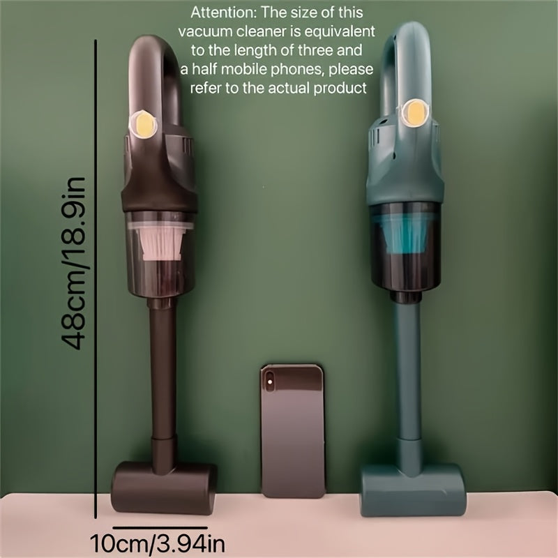 Мощный беспроводной ручной пылесос с легким и портативным дизайном. Мощная всасывающая сила для эффективной уборки дома и в автомобиле, что делает его идеальным подарком.
