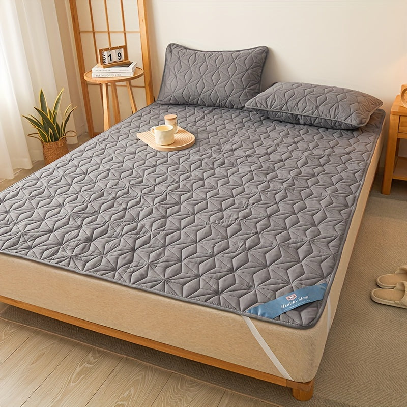 Waterproof Mattress Protector Double Bed Soft Cushion Dust-Proof Leakproof Non-Slip