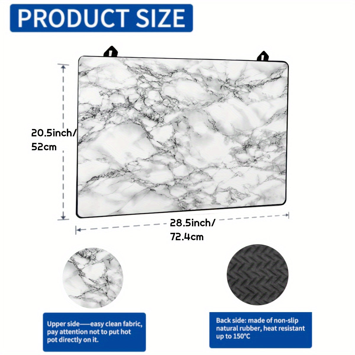 Large Waterproof Stove Top Cover 28.5x20.5 Inches Anti-Slip Glass Protector