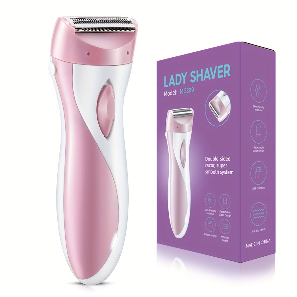 Women's Electric Razor Full-Body USB Hair Removal Tool for Face Armpit Body