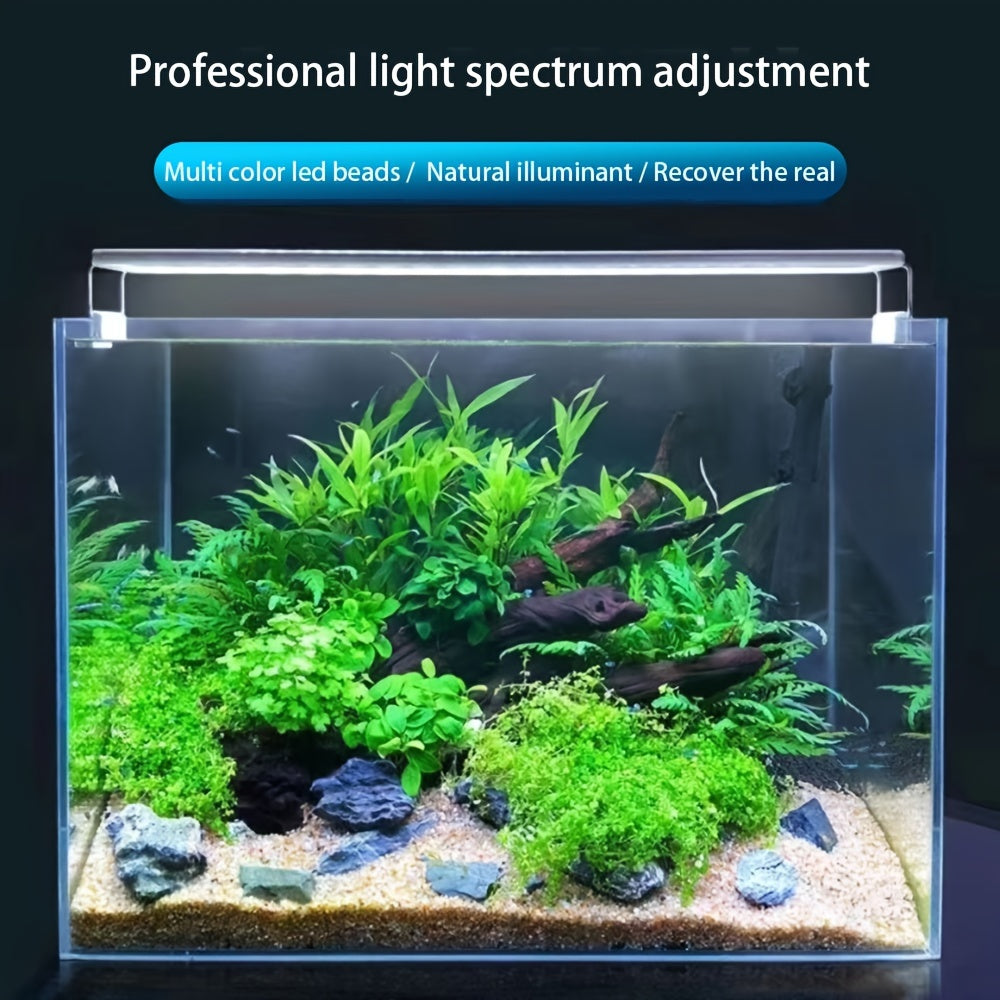 Small LED Aquarium Light Bar for Water Grass and Aquatic Plants Thin Water Tank Lighting