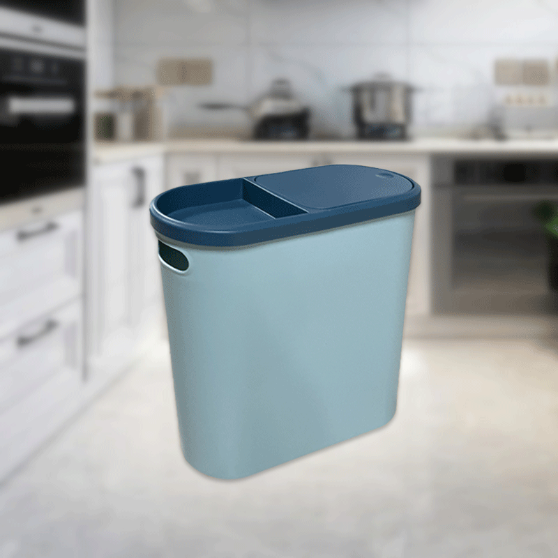 Kitchen Waste Bin for Food Disposal Bathroom Garbage Can with Lid 5L