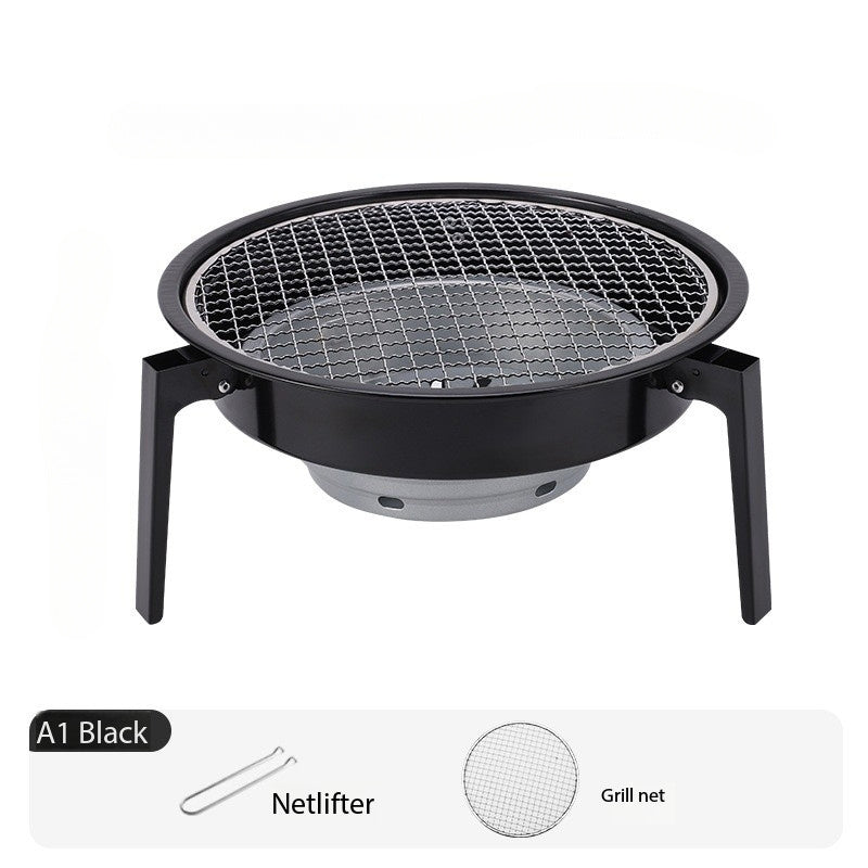Portable Outdoor BBQ Grill Set for Camping Charcoal and Tea Grills