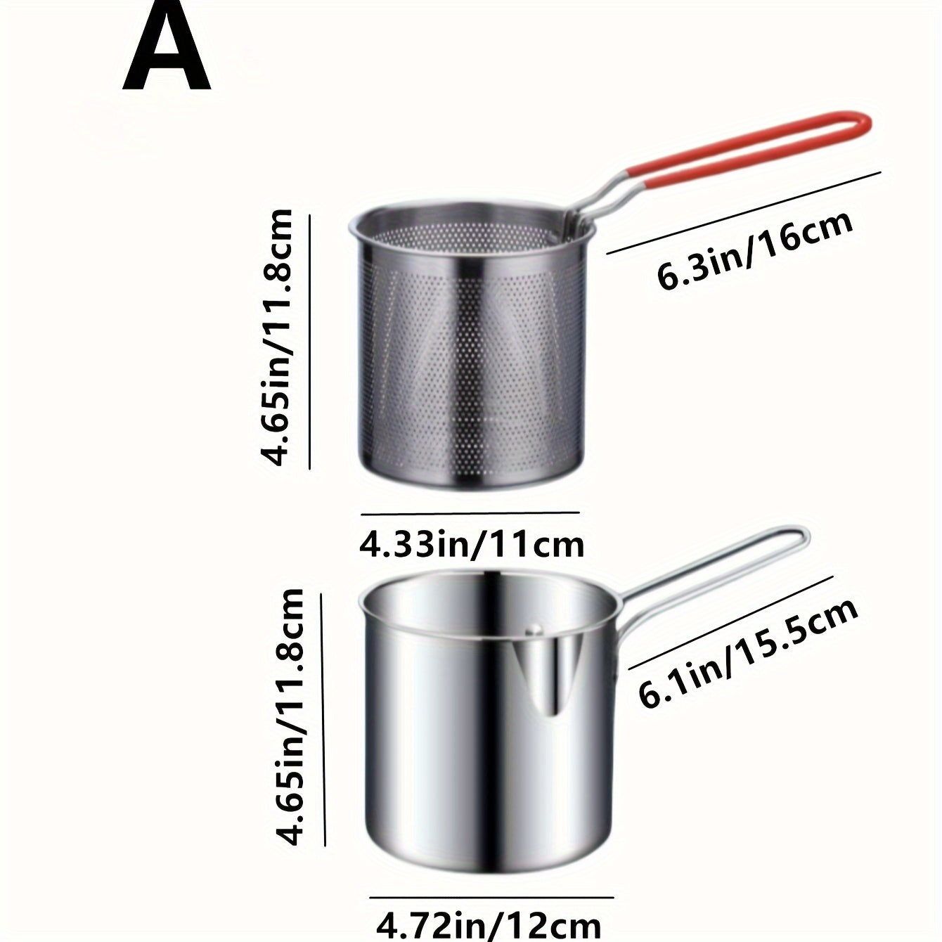 Oshxona uchun paspasli zanglamaydigan po'latdan yasalgan qovurilgan idish, induksiya va gaz pechlari uchun mos