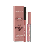 Women's Lip Liner and Lip Gloss Combo Set, Nude Pink 2-Piece