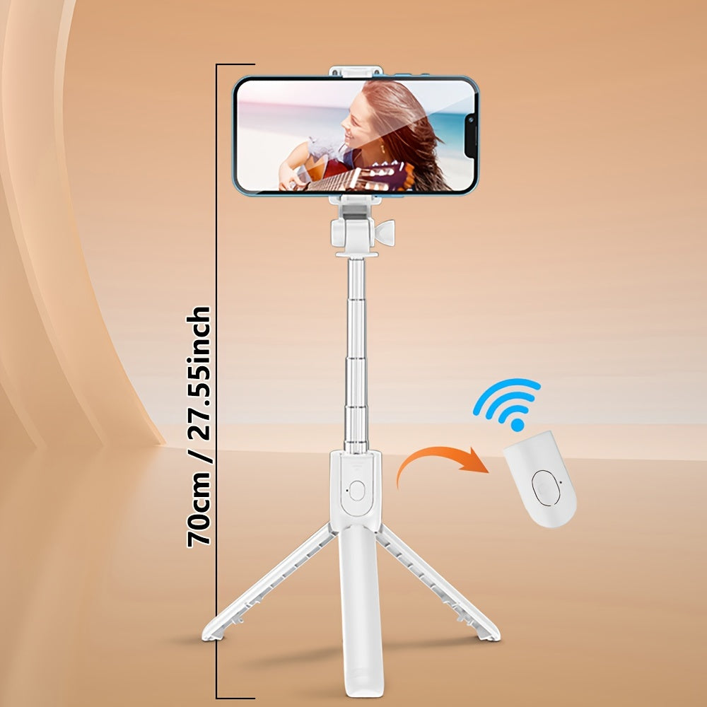 Wireless Selfie Stick Tripod with Remote Control Extendable up to 70cm for iPhone Samsung Android
