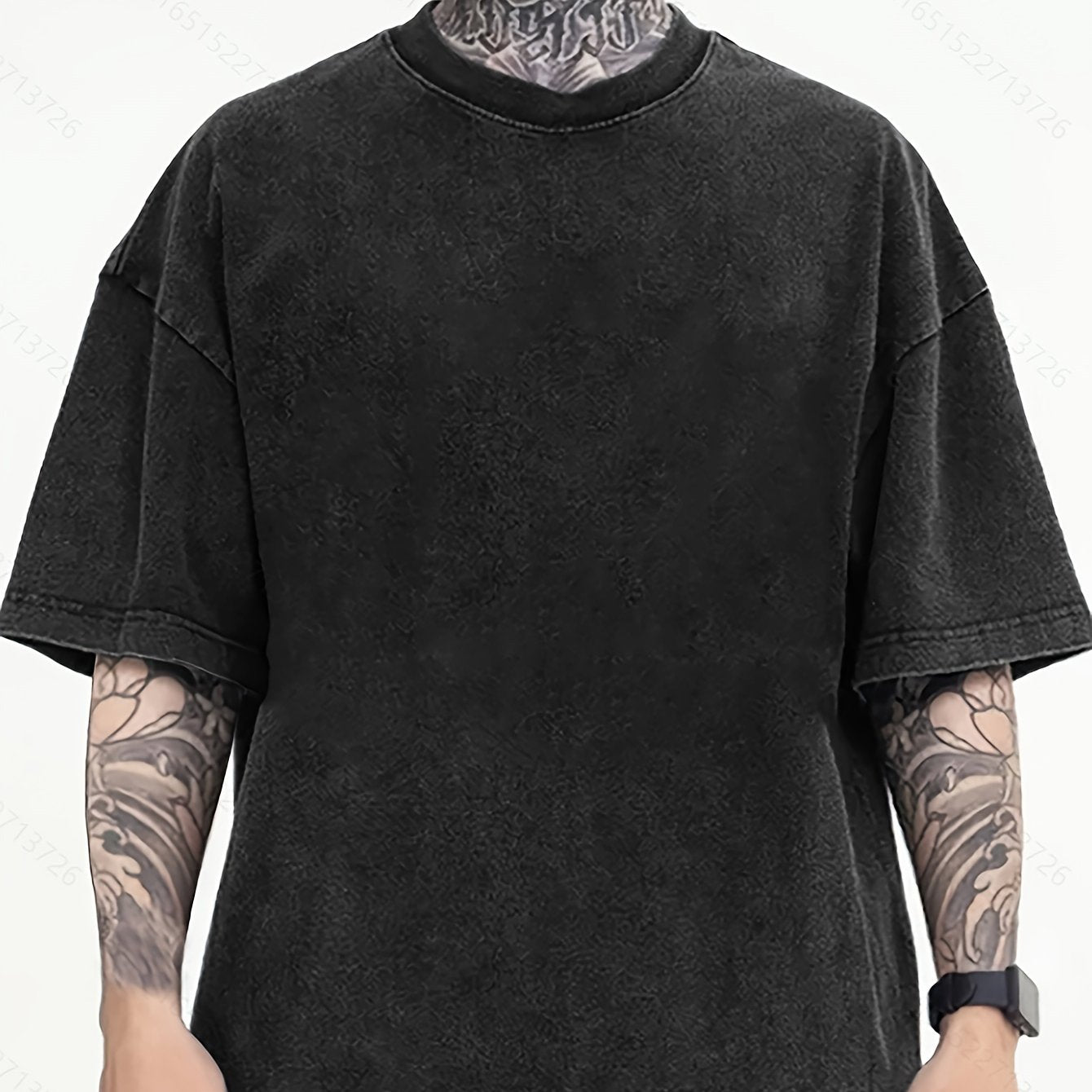 Мужская футболка большого размера из хлопка с розовым графическим принтом, круглый вырез, повседневная уличная одежда