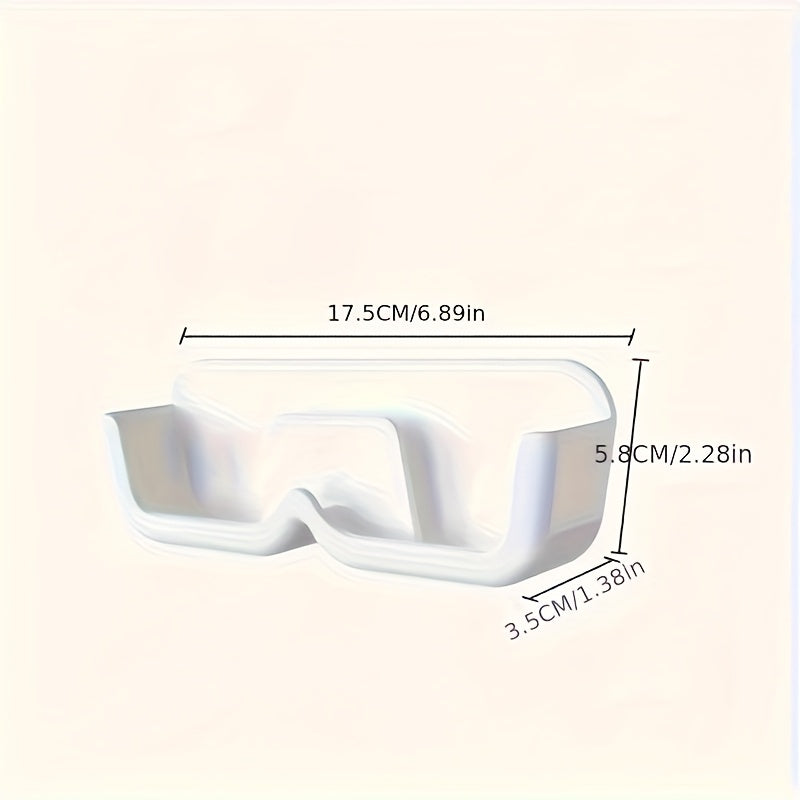 Estante adhesivo para baño, de resina, para montar en la pared, sin electricidad, para vasos
