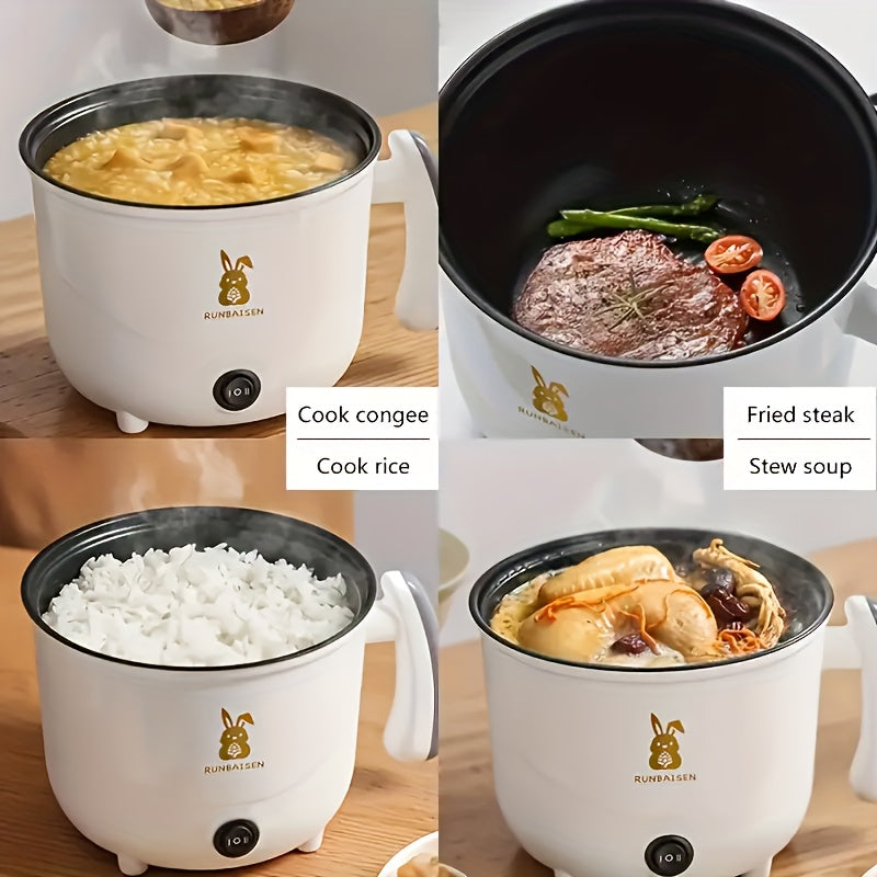 Olla eléctrica de acero inoxidable de gran capacidad con vaporizador para cocinar al vapor, guisar y estofar