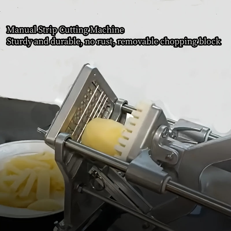 Metal Fruit and Vegetable Cutter, French Fry Slicer, Food Chopper