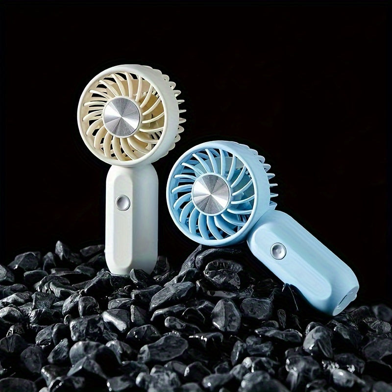Mini Fan Handheld Rechargeable USB with 3 Speeds and Long Battery Life for Travel and Outdoor