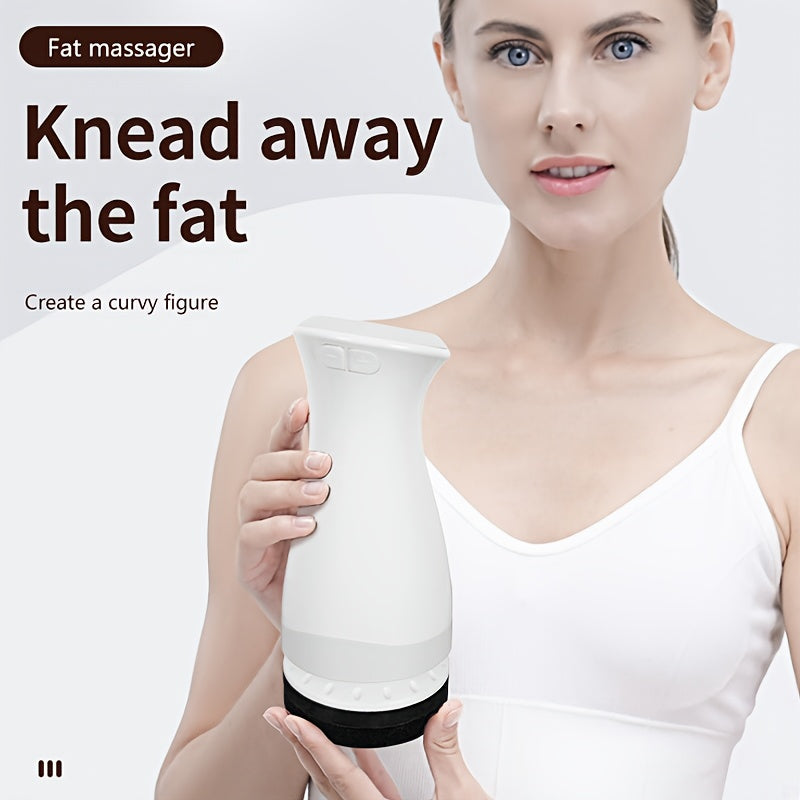 Ручной массажер для тела с несколькими насадками для полного расслабления и глубокого расслабления мышц, портативный, перезаряжаемый через USB