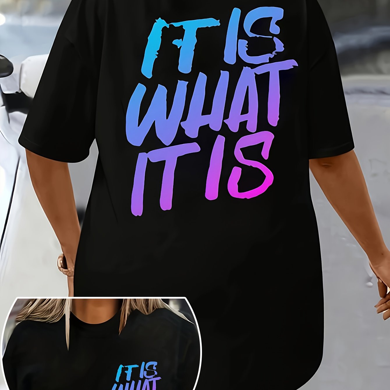 Women's Plus Size Graphic T-Shirt Casual Short Sleeve Crew Neck Lightweight Summer Beach Wear